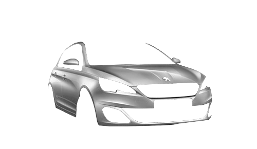 Стекло фары peugeot 308